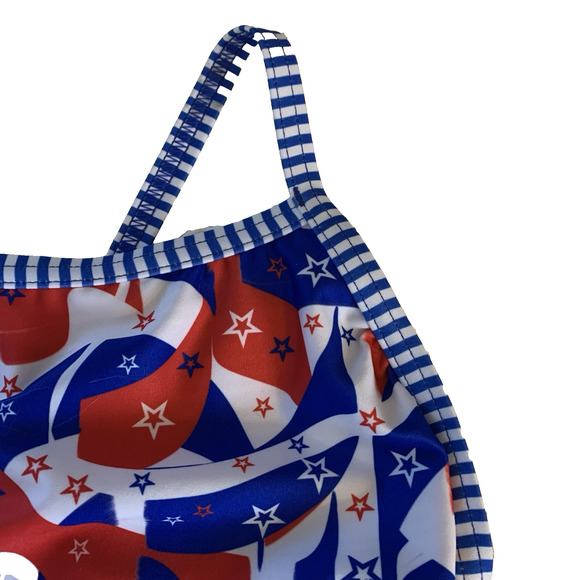 Dolfin Uglies Women's Size 38 Salute V Back Swimsuit MSRP $45 Red, White, & Blue - Picture 5 of 16